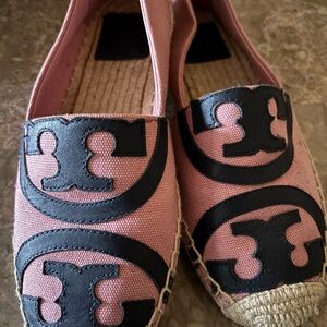 Tory Burch Pink and Blue Espadrilles